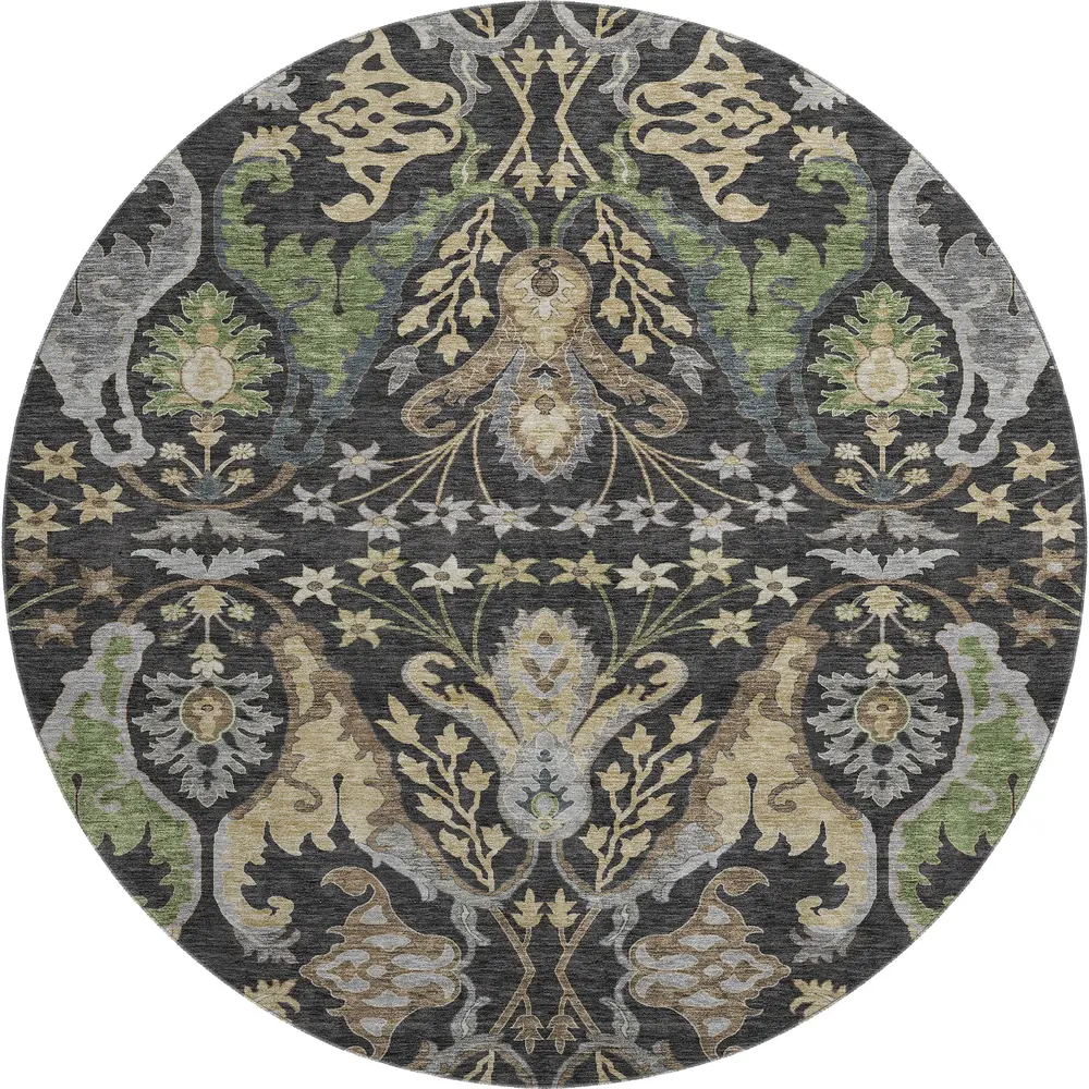 Mayfield AMF1153 Black 8' x 8' Rug