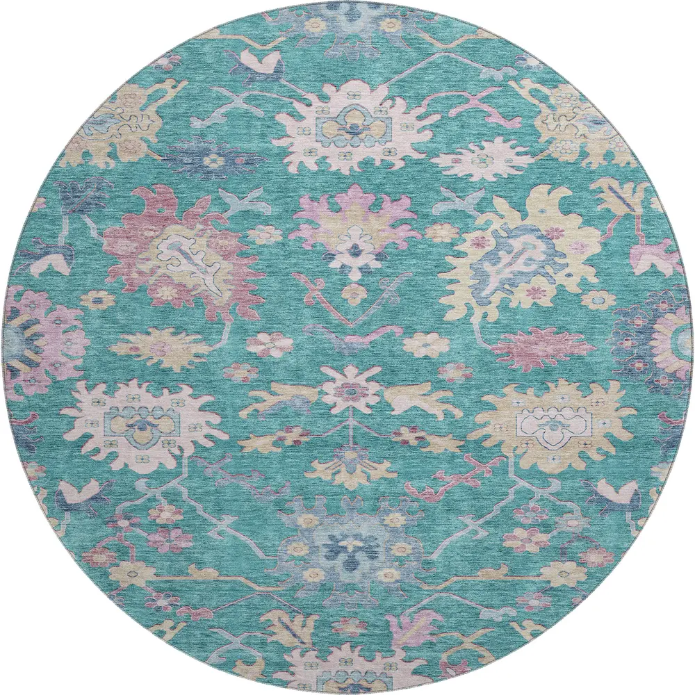 Mayfield AMF1154 Teal 8' x 8' Rug