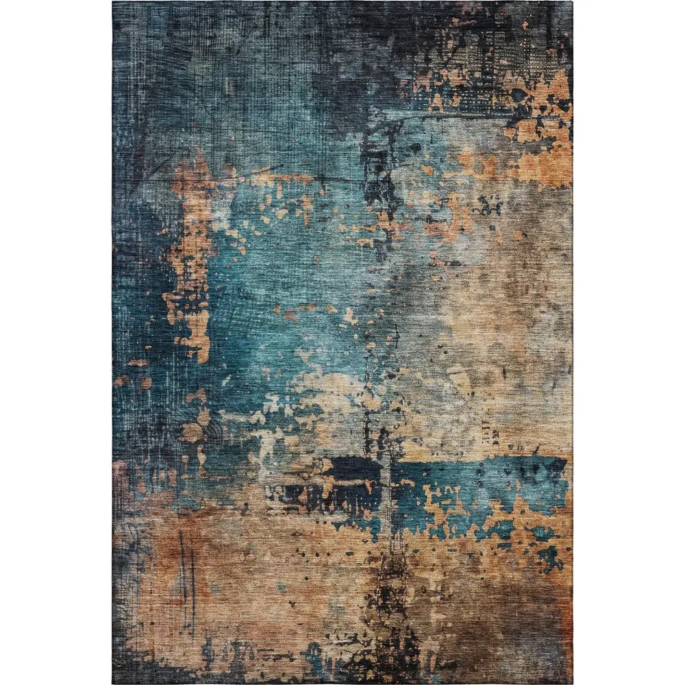 Mayfield AMF1206 Teal 9' x 12' Rug