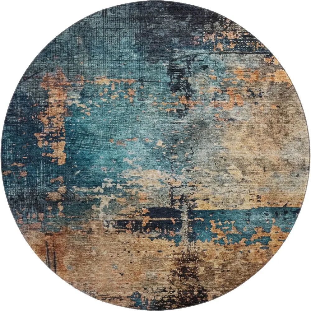 Mayfield AMF1206 Teal 8' x 8' Rug