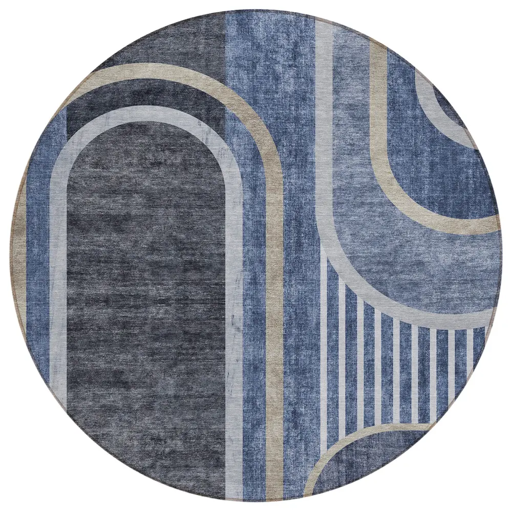 Chantille ACN532 Navy 8' x 8' Rug