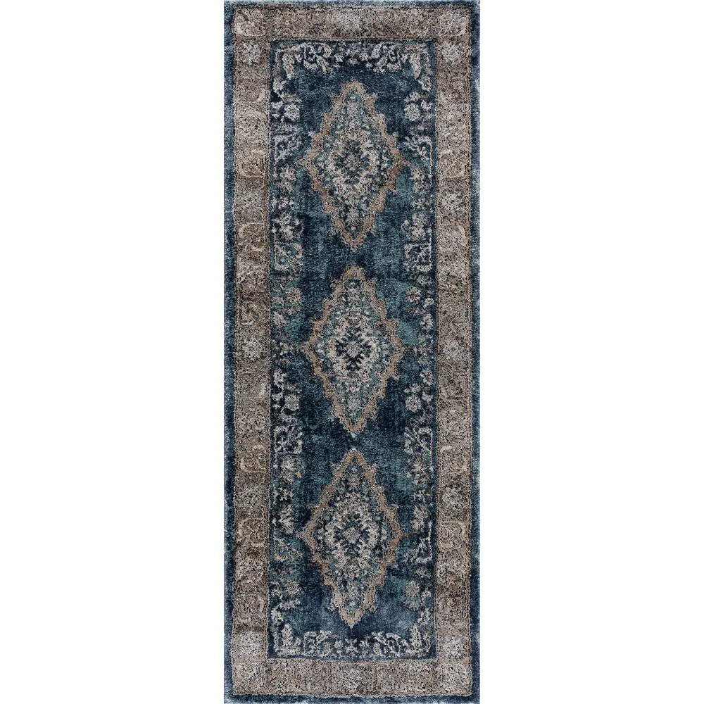 United Weavers Portsmouth Home Sky Blue Runner Rug 2'7