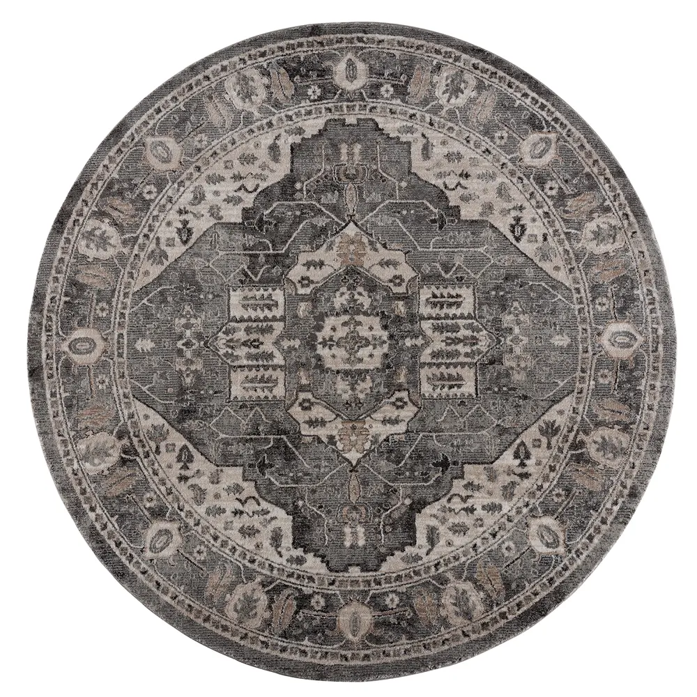 United Weavers Portsmouth Originality Grey Round Rug 7'11