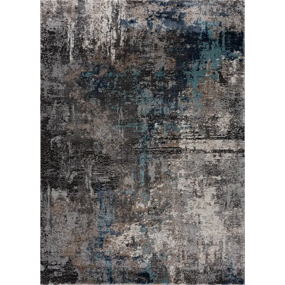 United Weavers Portsmouth Modern Fusion Blue Area Rug 5'3