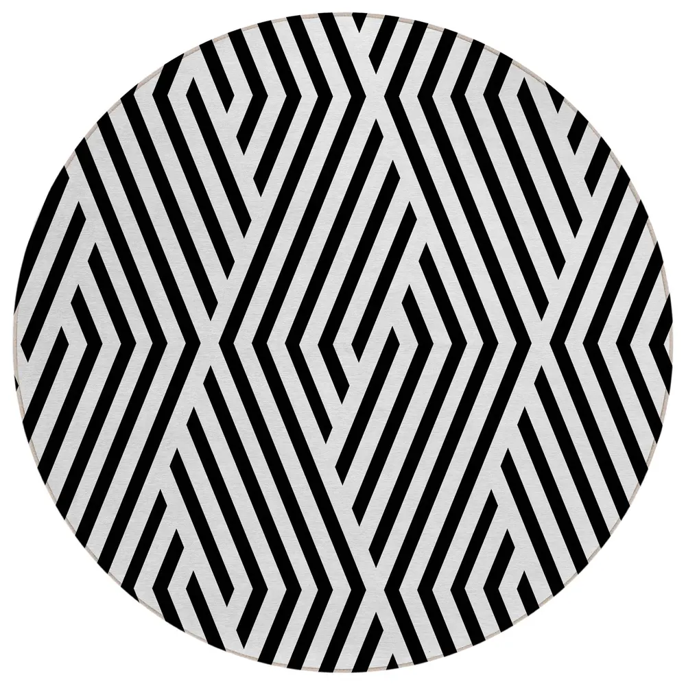 Chantille ACN550 Black 8' x 8' Rug