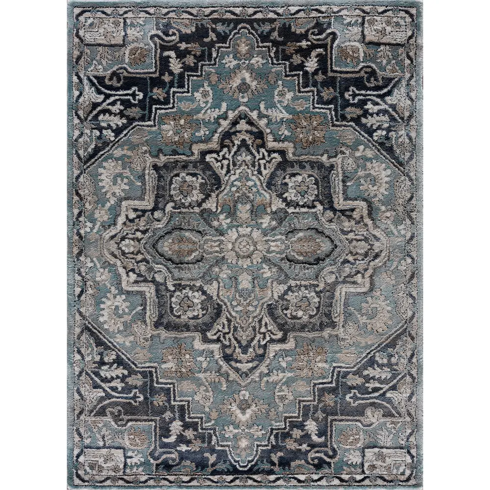 United Weavers Portsmouth Ancient Land  Blue Accent Rug 2'7