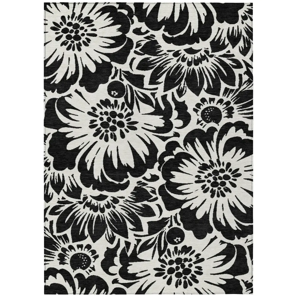 Chantille ACN551 Black 3' x 5' Rug