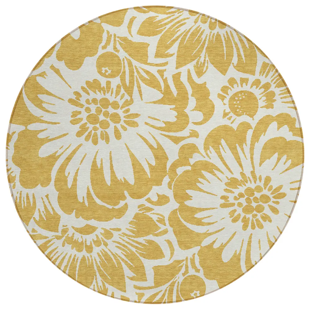 Chantille ACN551 Gold 8' x 8' Rug