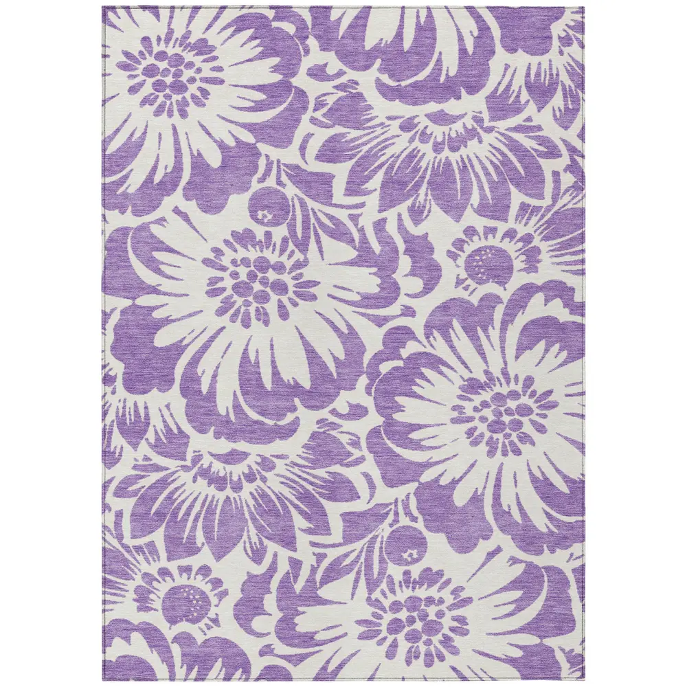 Chantille ACN551 Purple 3' x 5' Rug