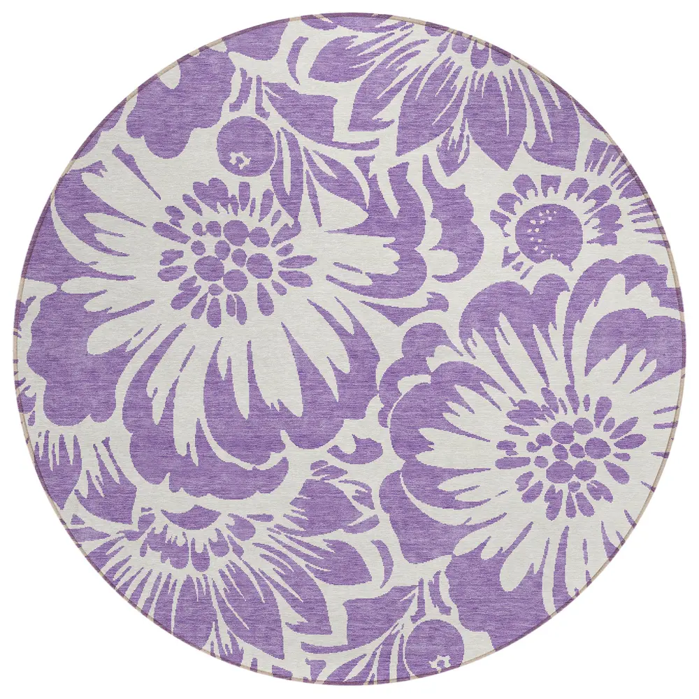 Chantille ACN551 Purple 8' x 8' Rug