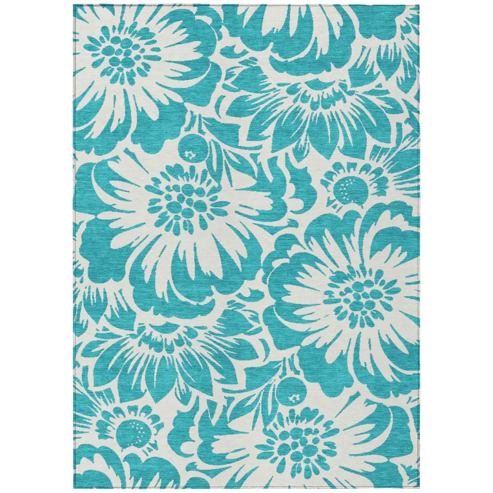 Chantille ACN551 Teal 3' x 5' Rug
