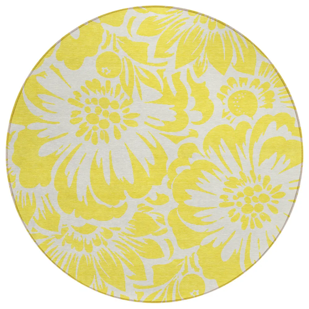 Chantille ACN551 Yellow 8' x 8' Rug
