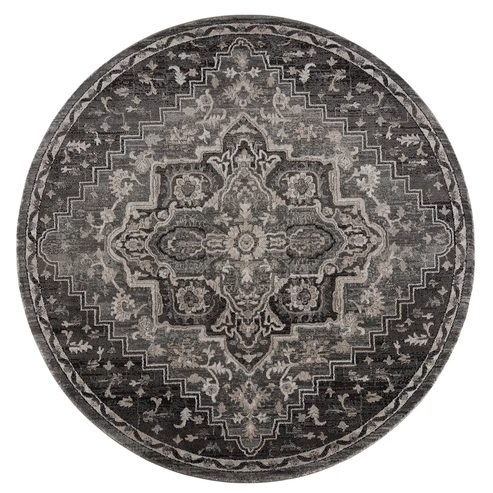 United Weavers Portsmouth Ancient Land  Grey Round Rug 7'11