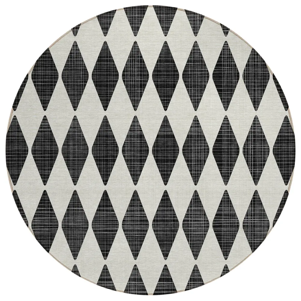 Chantille ACN578 Black 8' x 8' Rug