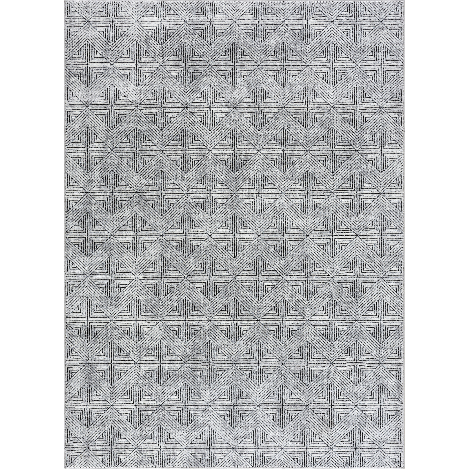 United Weavers Reserve La Luna Black Accent Rug 1'11