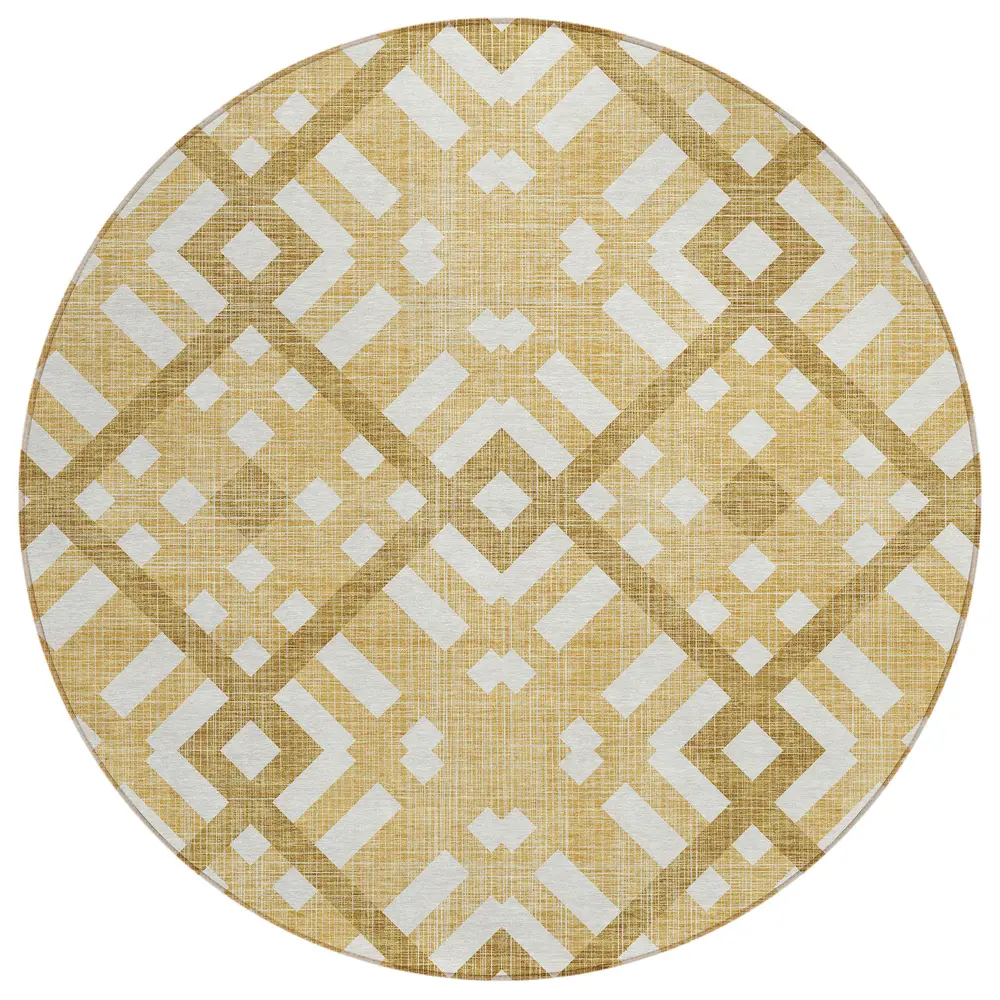 Chantille ACN616 Gold 8' x 8' Rug