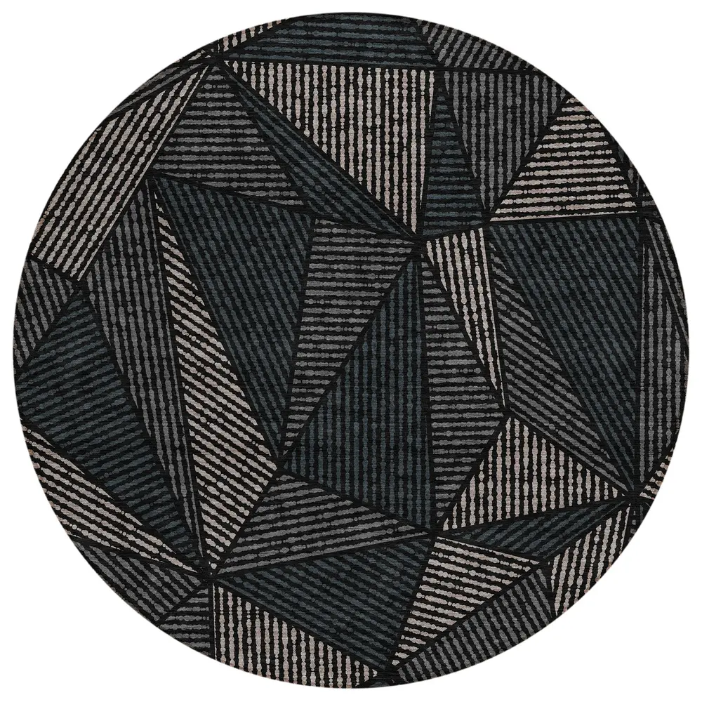 Chantille ACN618 Black 8' x 8' Rug