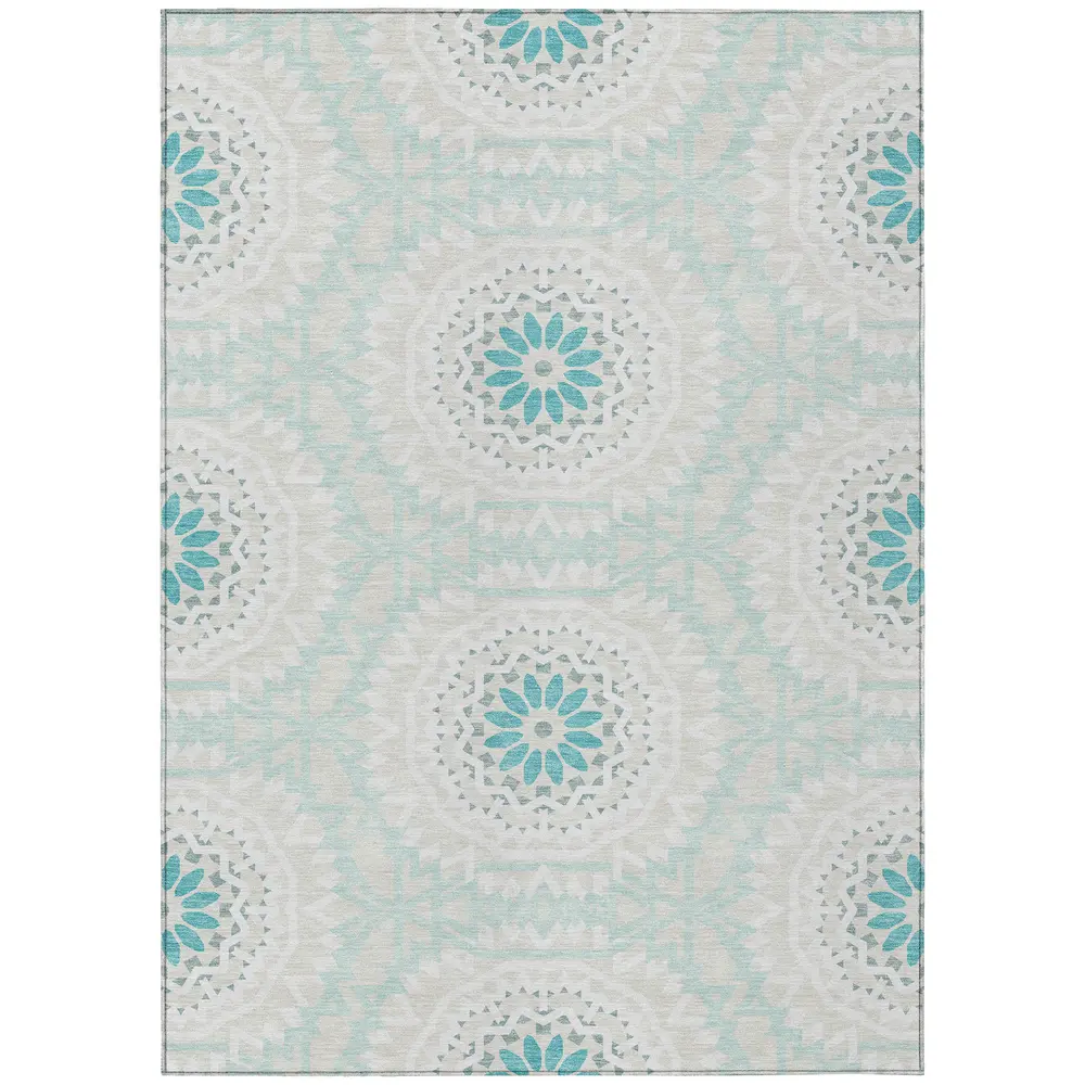 Chantille ACN619 Teal 5' x 7'6