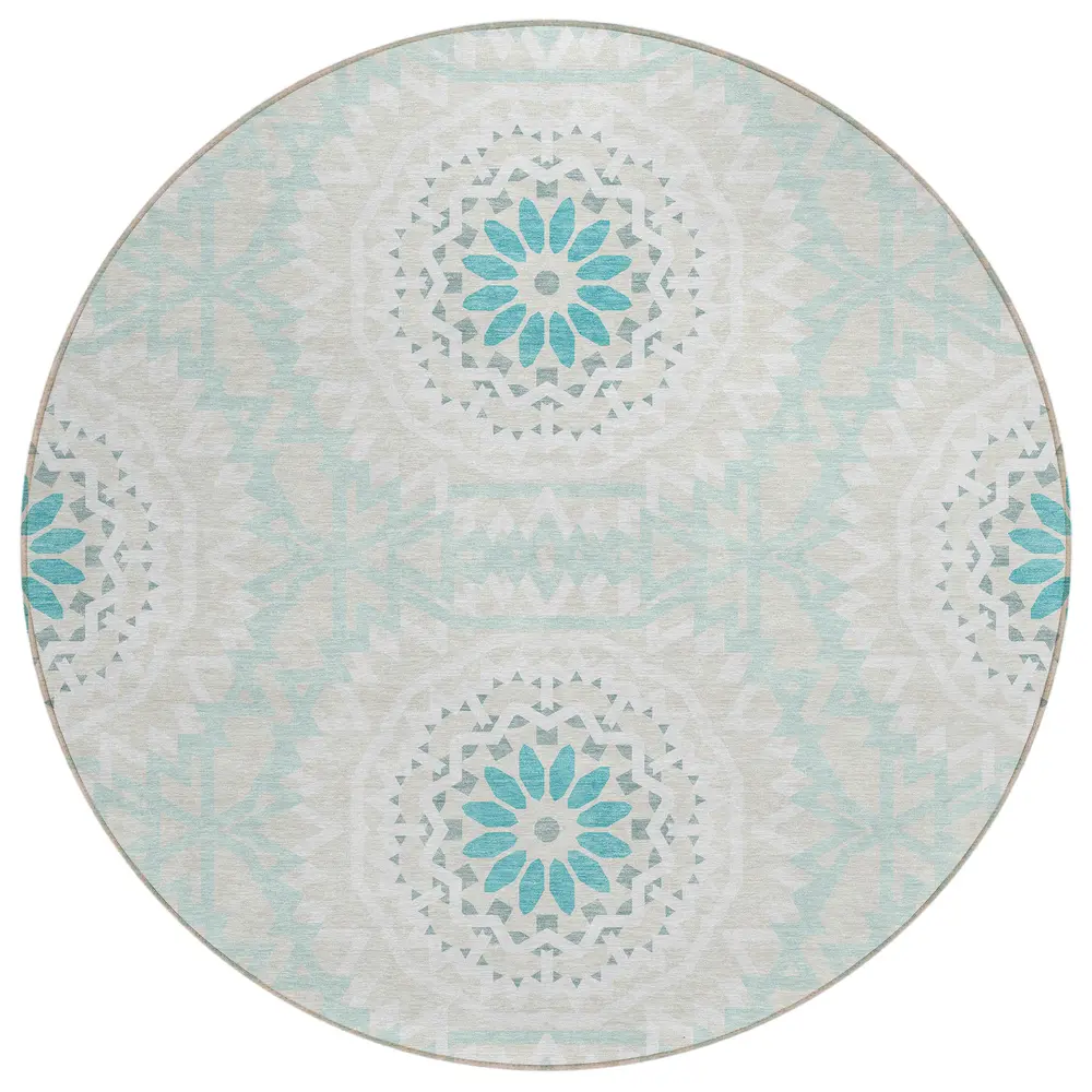 Chantille ACN619 Teal 8' x 8' Rug