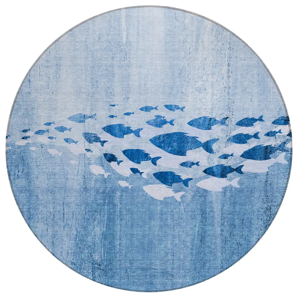 Chantille ACN627 Blue 8' x 8' Rug