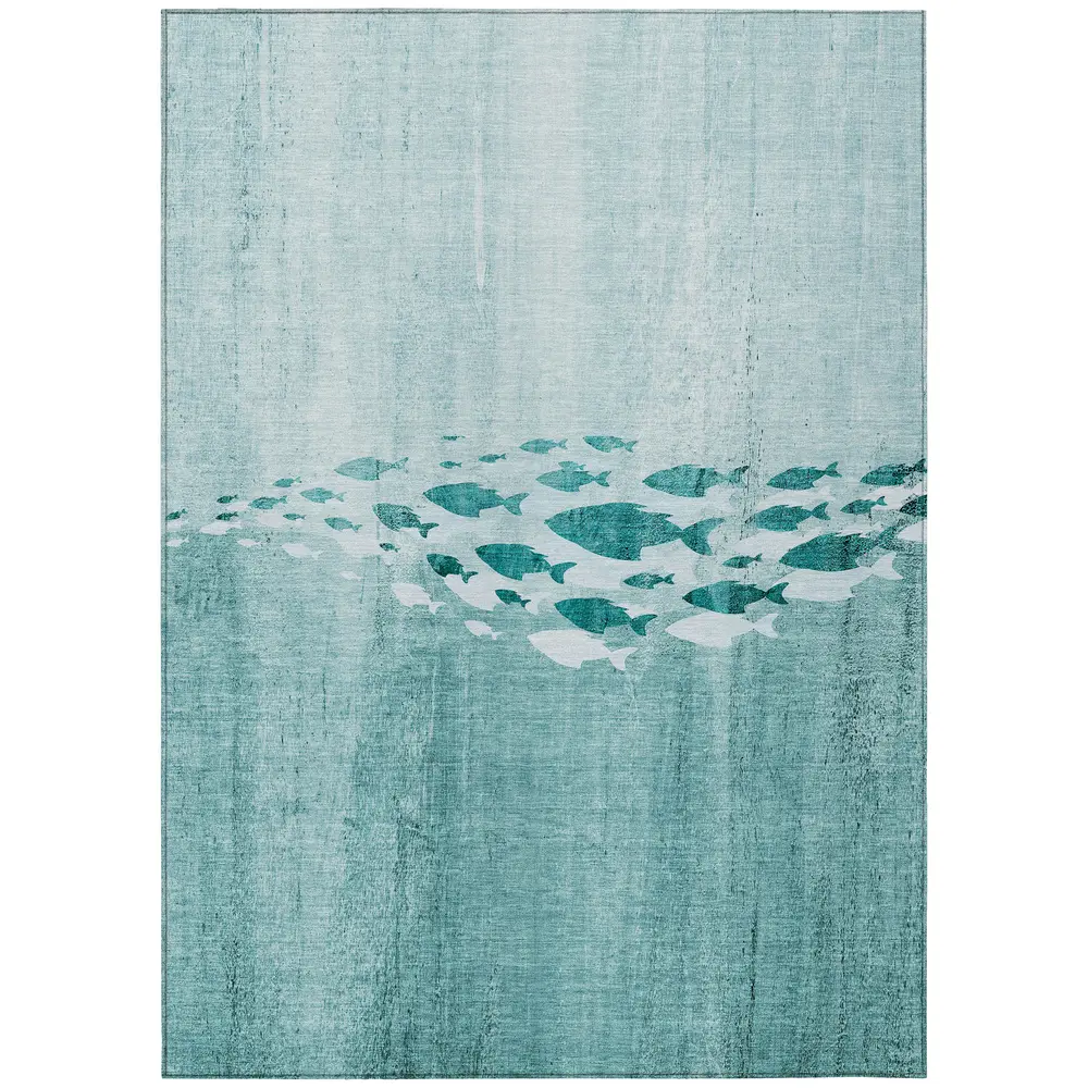 Chantille ACN627 Teal 5' x 7'6