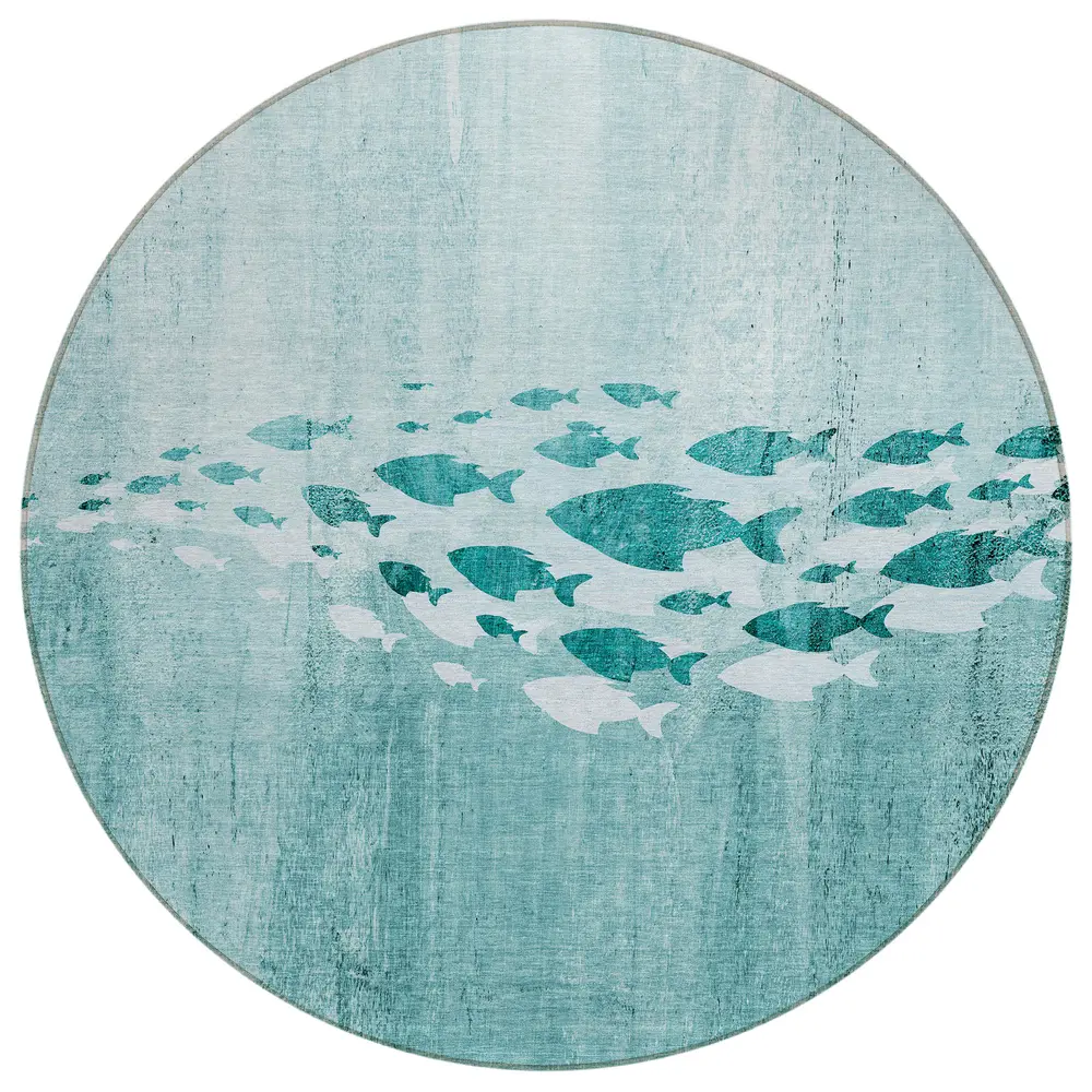 Chantille ACN627 Teal 8' x 8' Rug