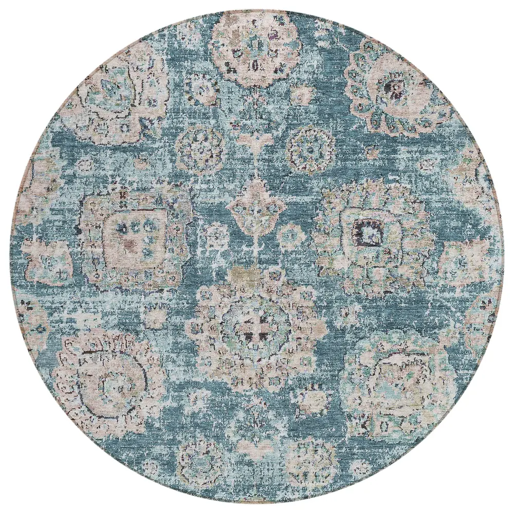 Chantille ACN634 Teal 8' x 8' Rug