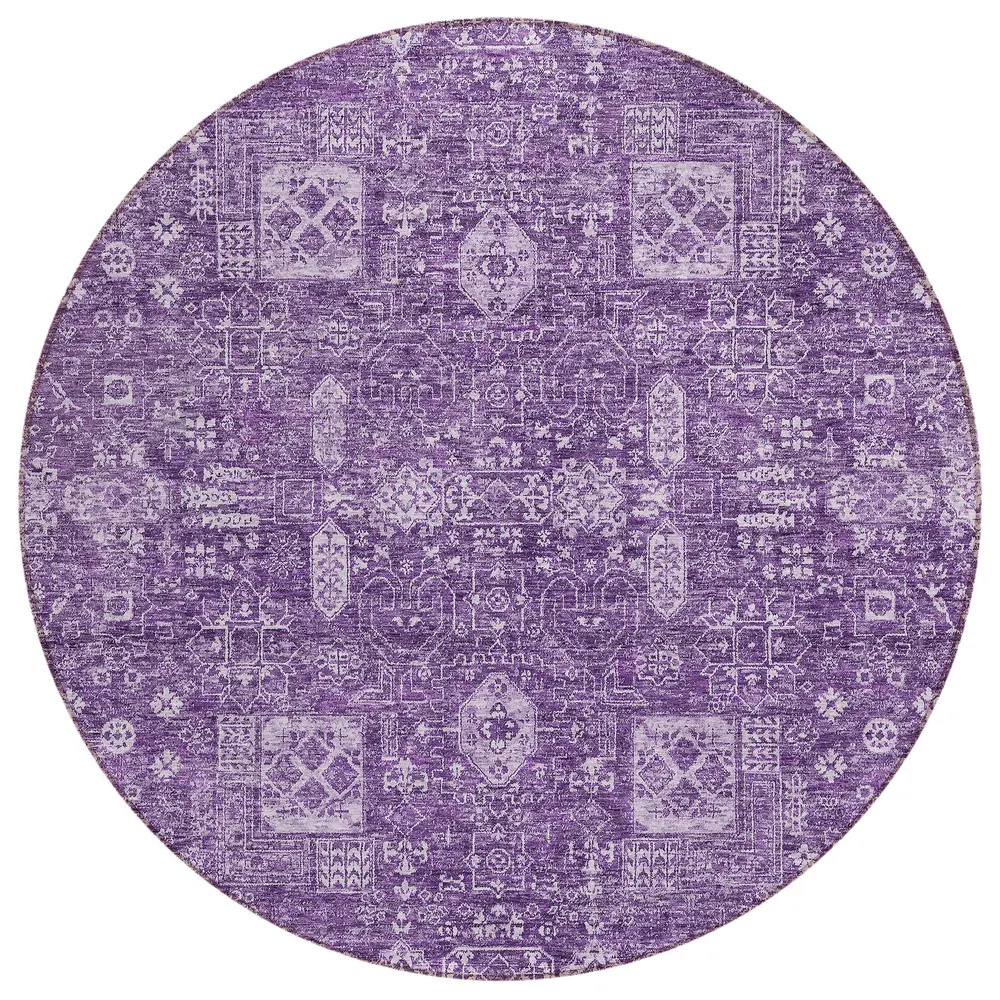 Chantille ACN637 Purple 8' x 8' Rug
