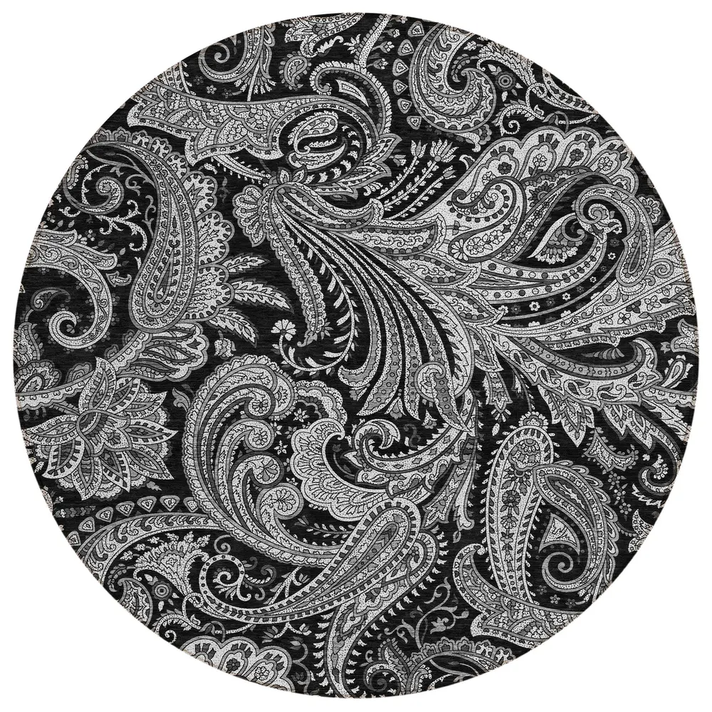 Chantille ACN654 Black 8' x 8' Rug