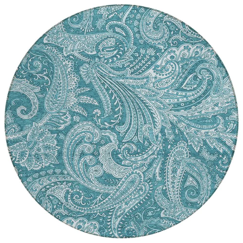 Chantille ACN654 Turquoise 8' x 8' Rug