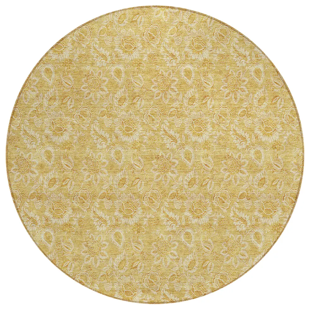 Chantille ACN661 Gold 8' x 8' Rug