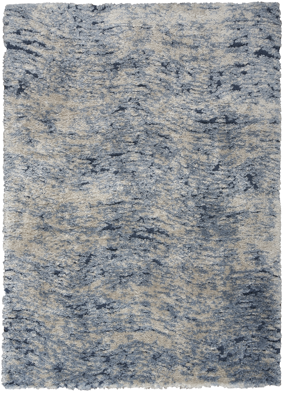 Nourison Luxurious Shag 4' x 6' Light Blue Shag Indoor Rug
