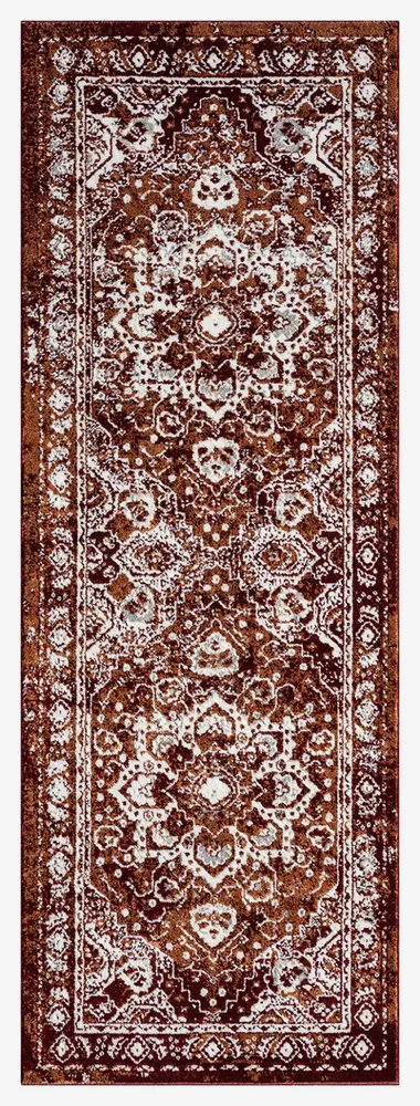 United Weavers Stratton Camry Burgundy Runner Rug 2'7