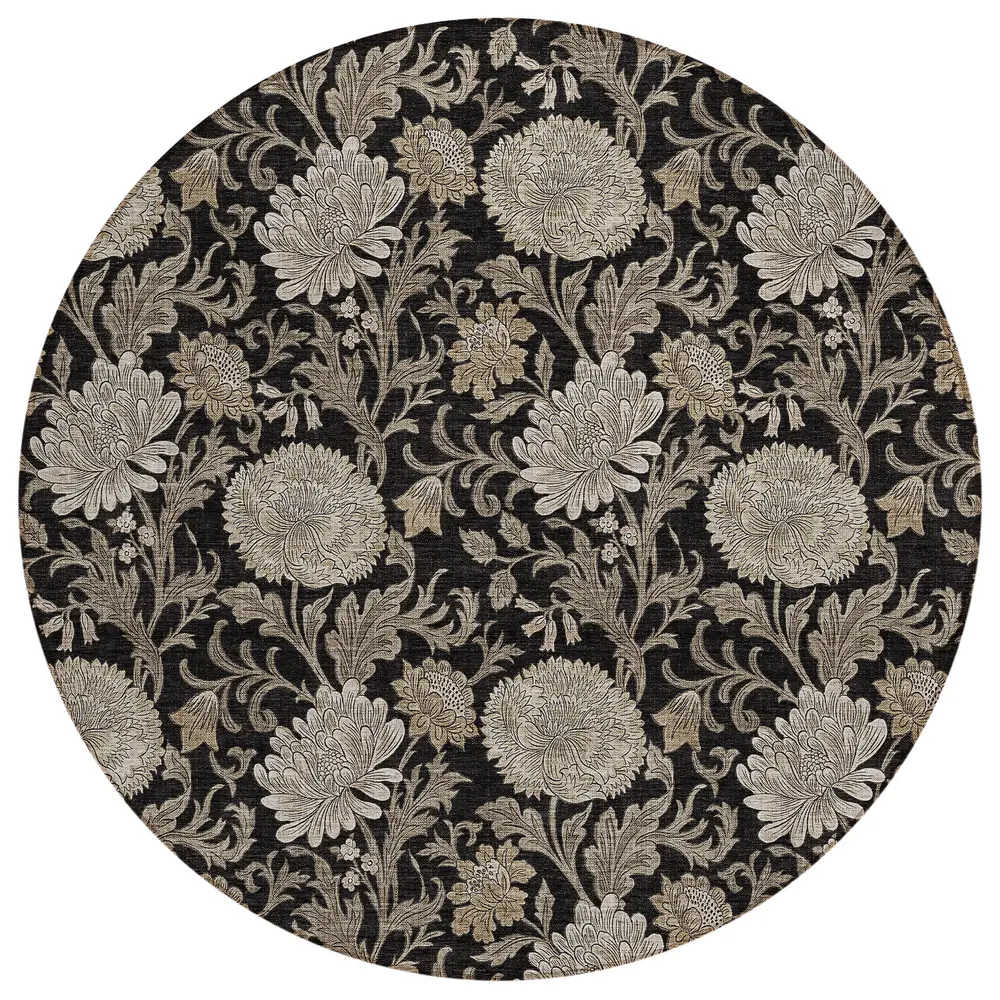 Chantille ACN677 Black 8' x 8' Rug
