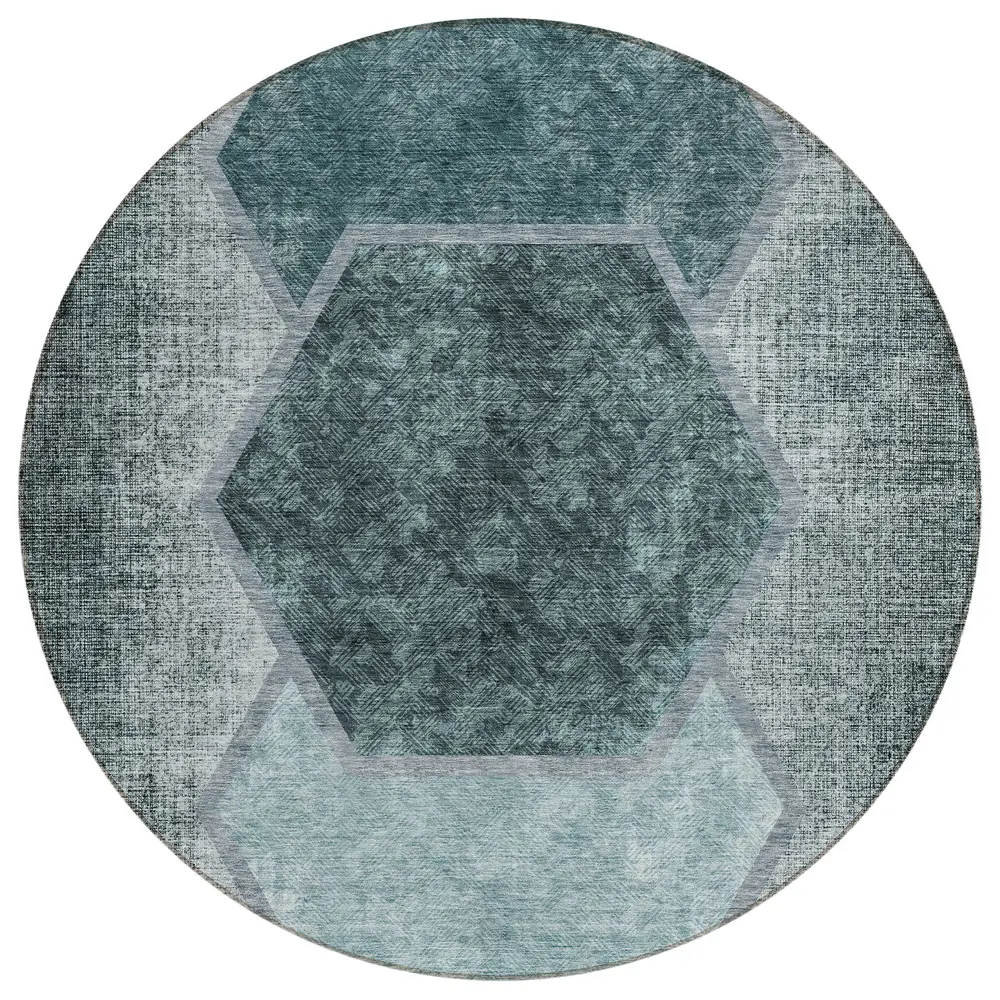 Chantille ACN679 Teal 8' x 8' Rug