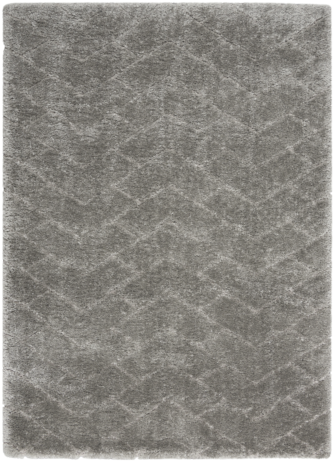 Nourison Luxurious Shag 4' x 6' Grey Shag Indoor Rug