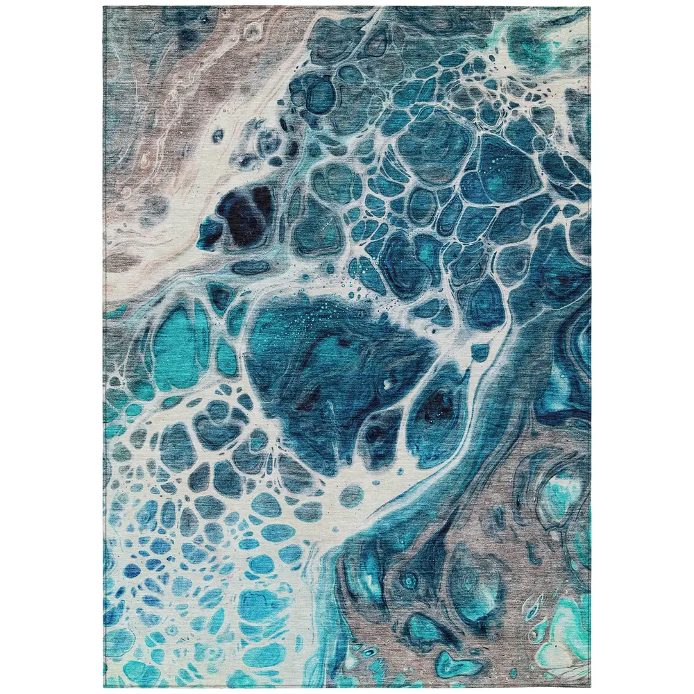 Chantille ACN682 Teal 3' x 5' Rug