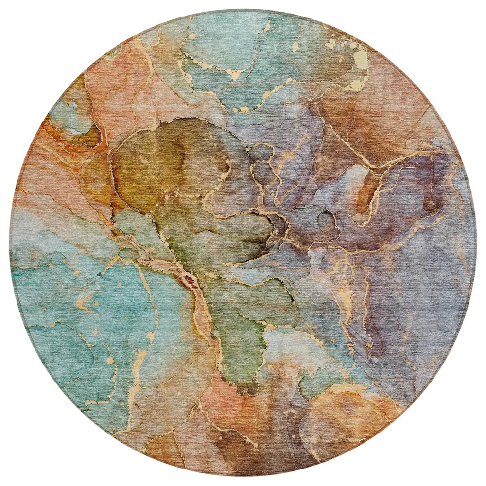 Chantille ACN689 Coral 8' x 8' Rug