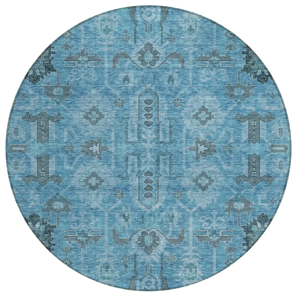 Chantille ACN697 Blue 8' x 8' Rug