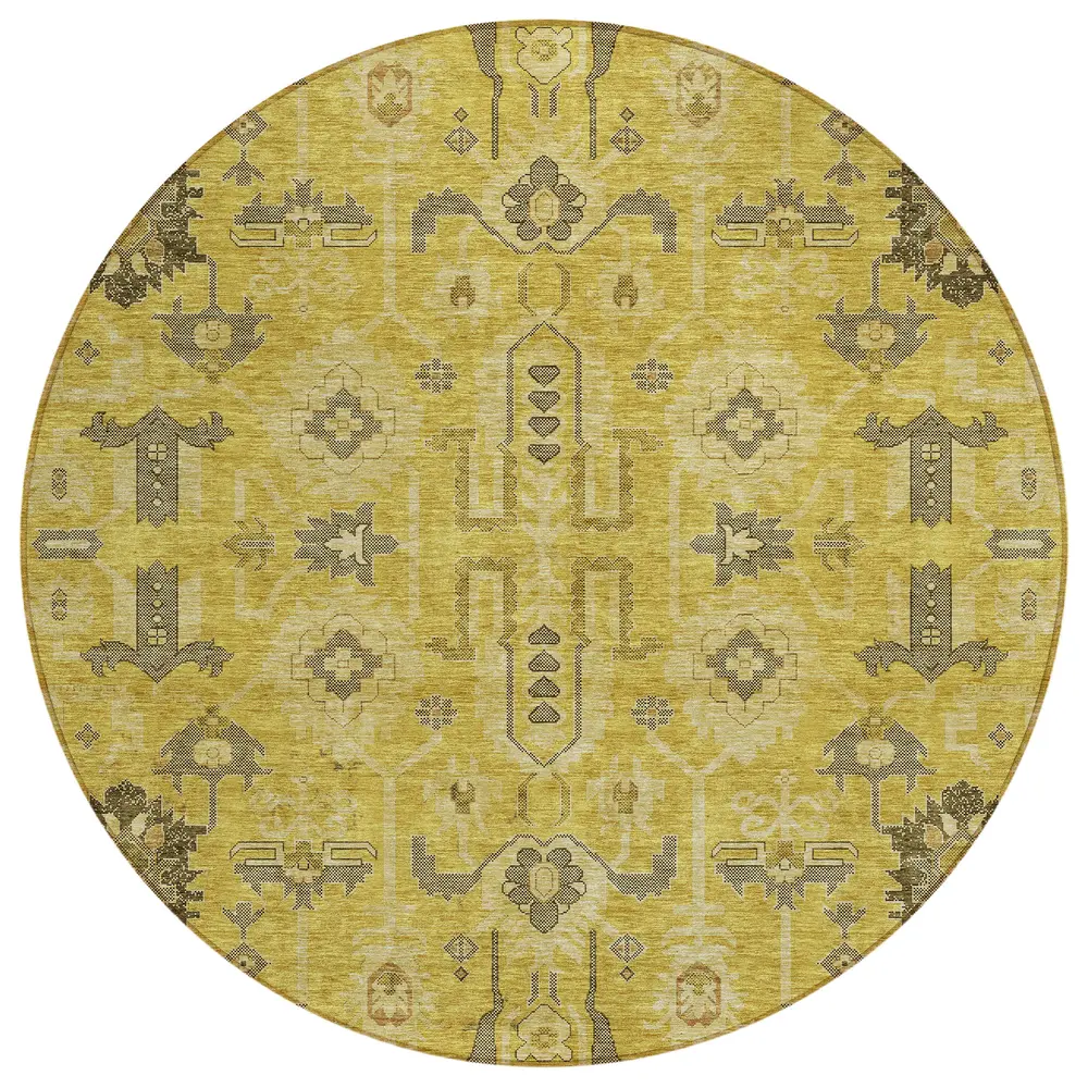 Chantille ACN697 Gold 8' x 8' Rug