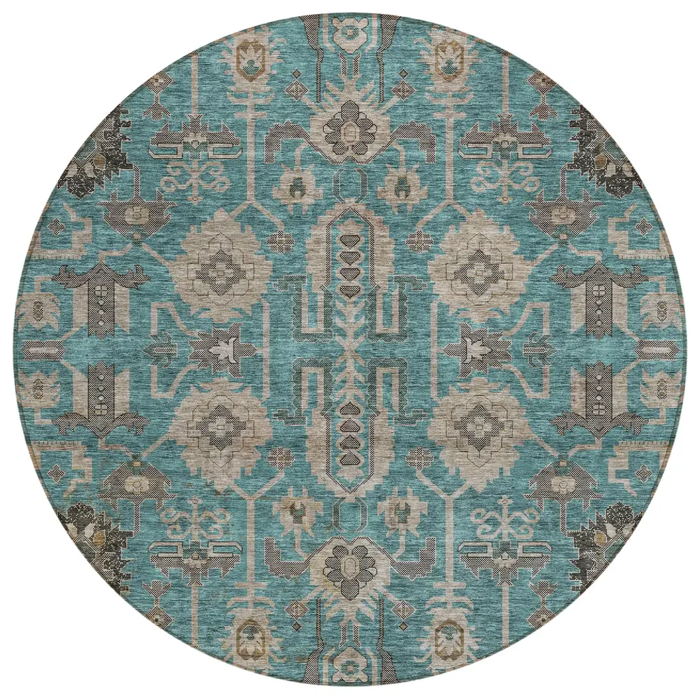 Chantille ACN697 Teal 8' x 8' Rug