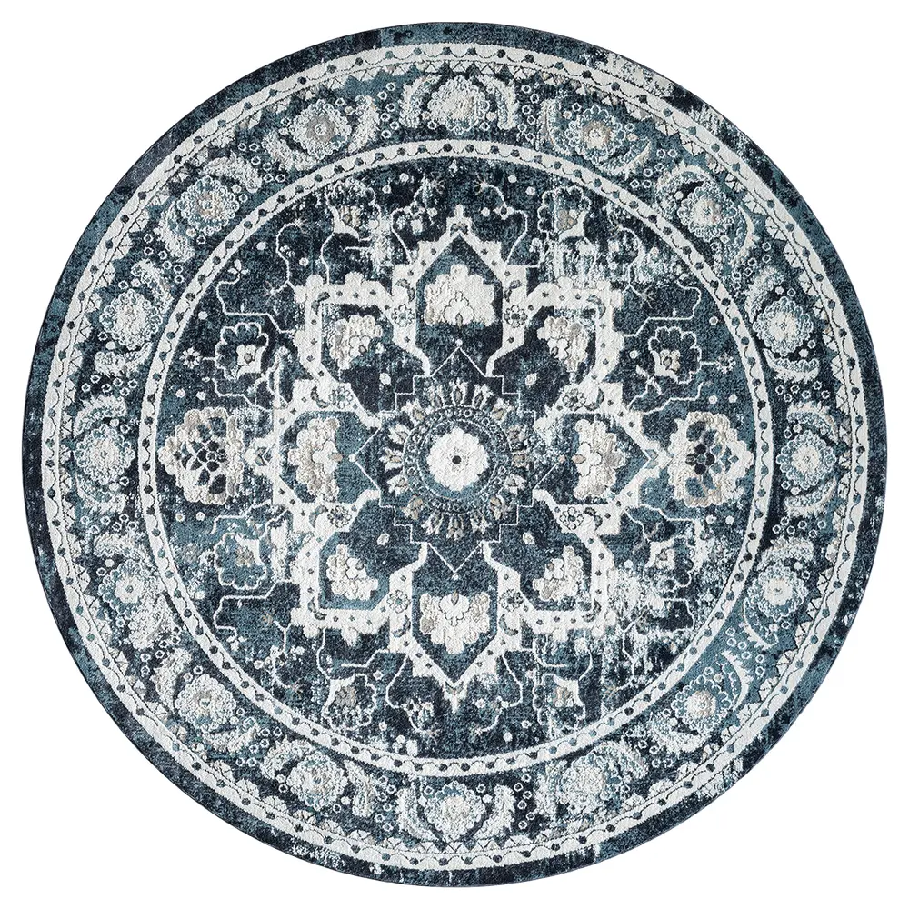 United Weavers Stratton Camry Blue Round Rug 7'11