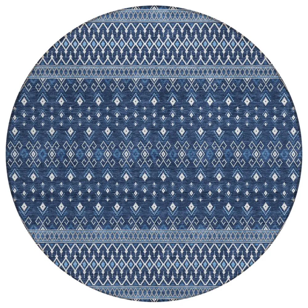 Chantille ACN708 Navy 8' x 8' Rug