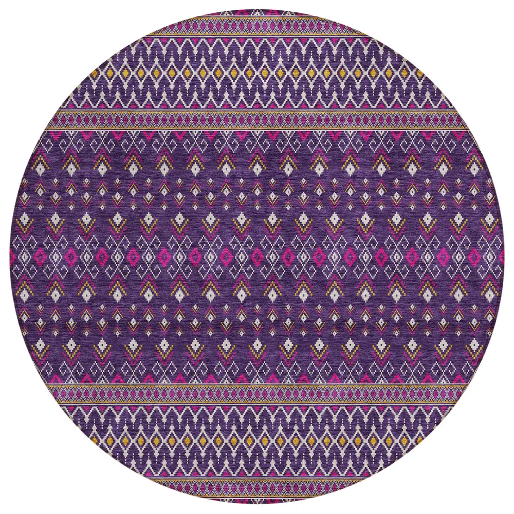 Chantille ACN708 Purple 8' x 8' Rug