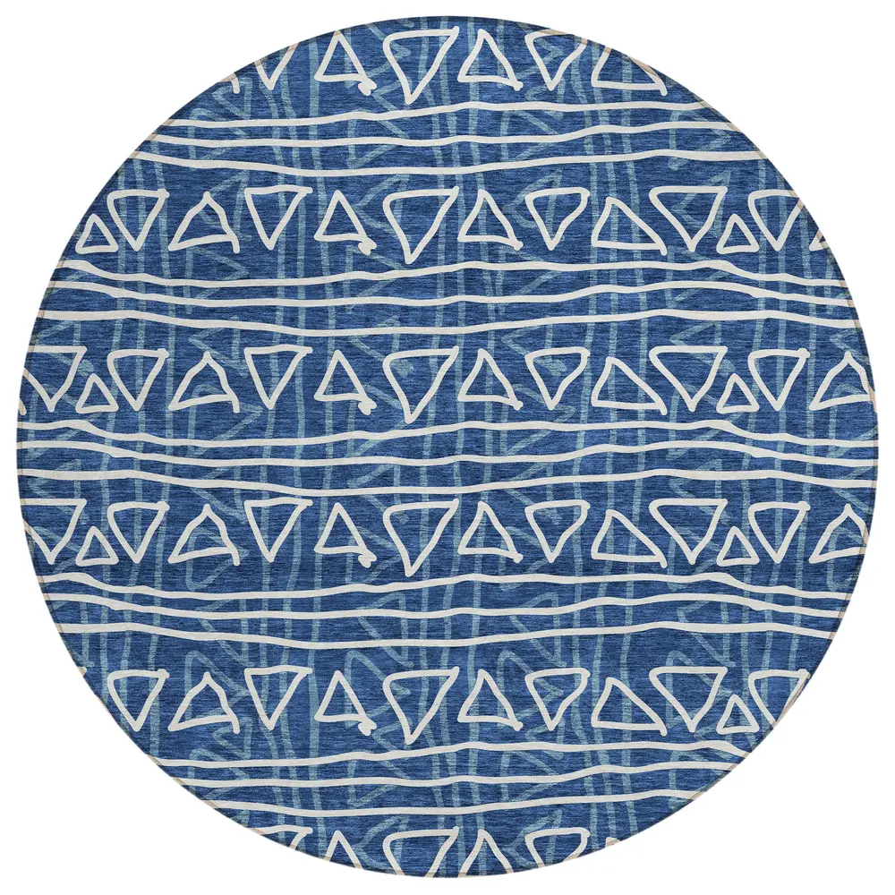 Chantille ACN730 Navy 8' x 8' Rug