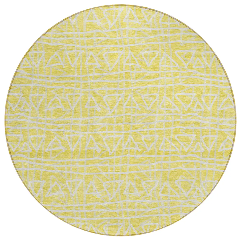 Chantille ACN730 Yellow 8' x 8' Rug