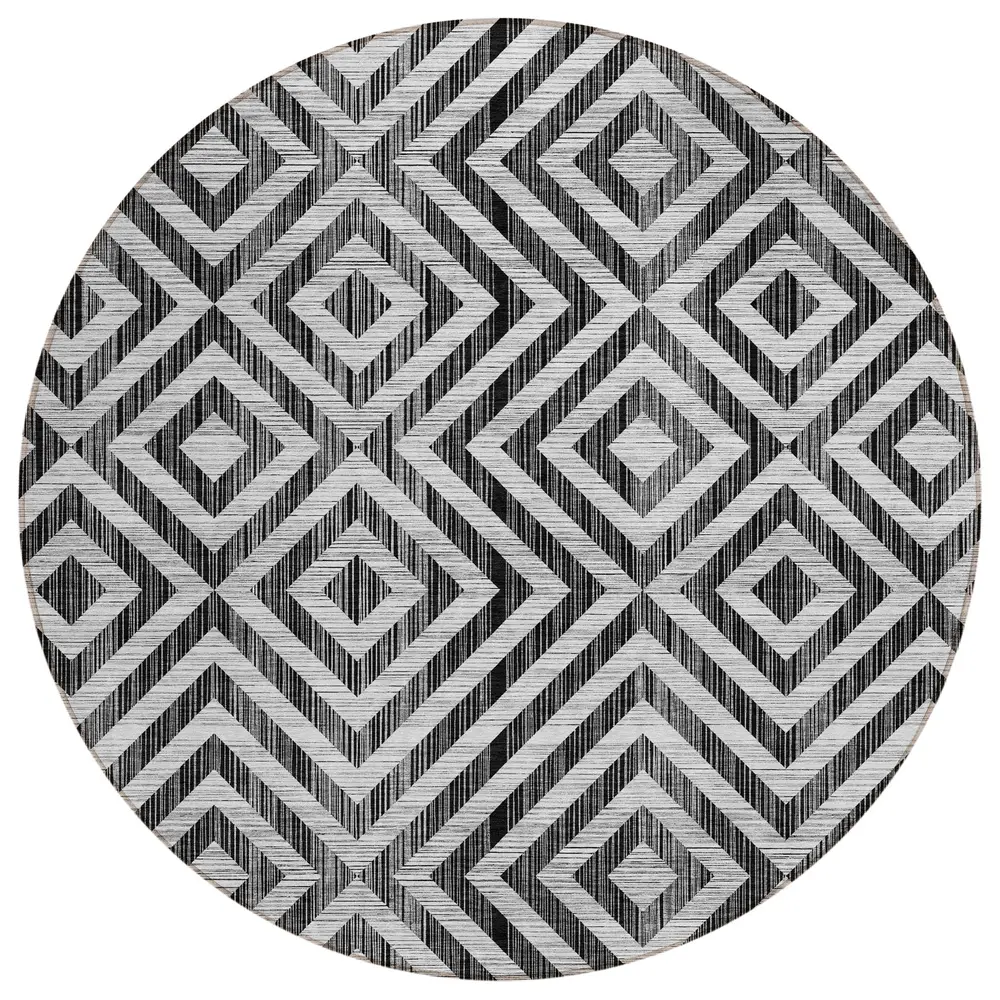 Chantille ACN733 Black 8' x 8' Rug