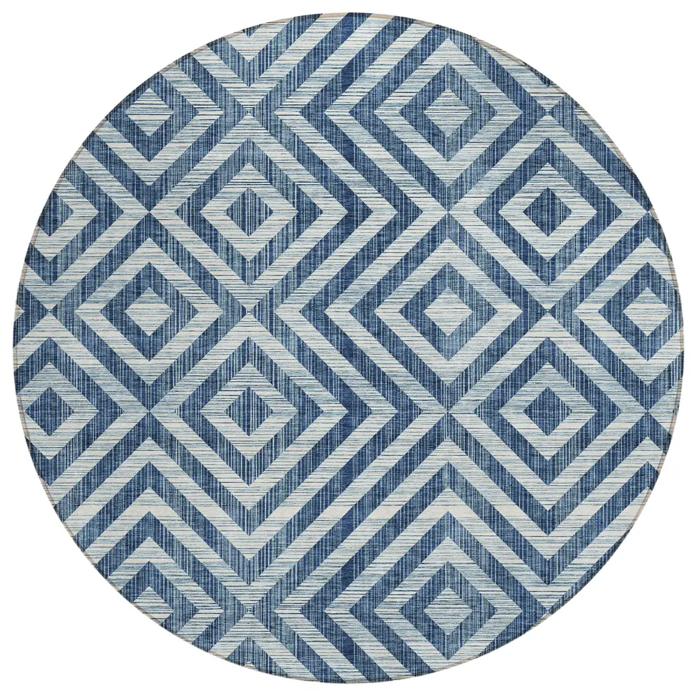 Chantille ACN733 Navy 8' x 8' Rug