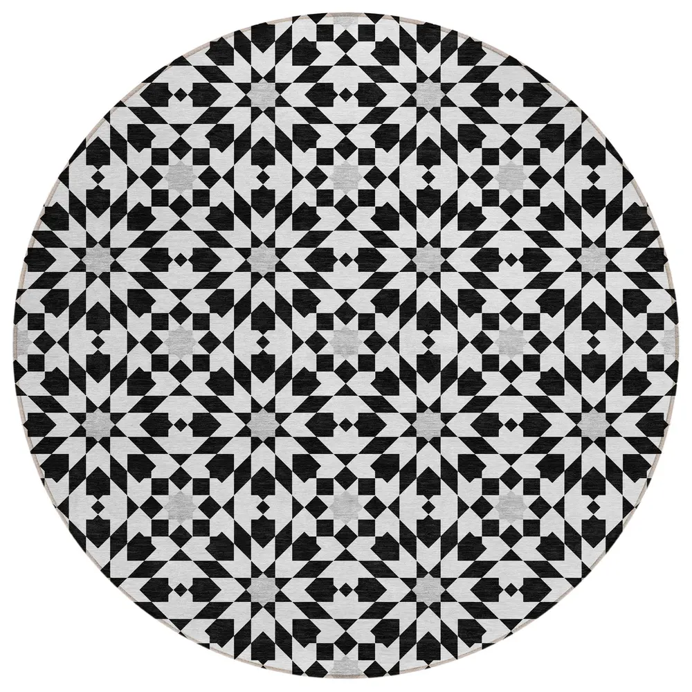 Chantille ACN734 Black 8' x 8' Rug