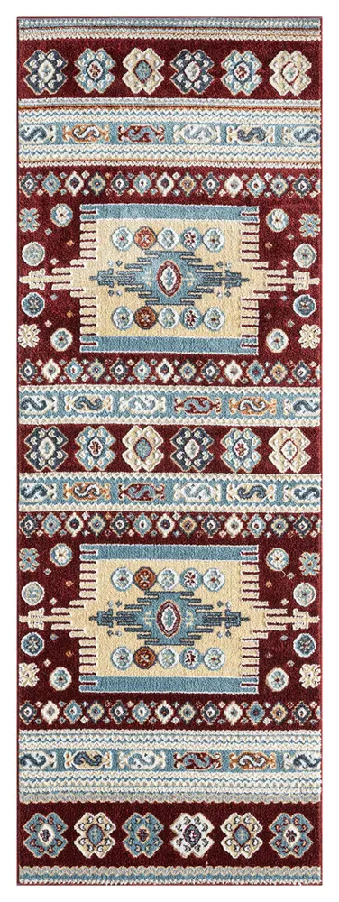 United Weavers Stratton Denali Burgundy Runner Rug 2'7